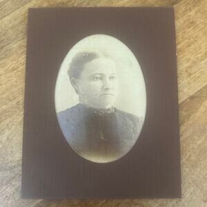 Antique Cabinet Card Photo Susan Elizabeth Logan Sullivan 1890s 7 X 10